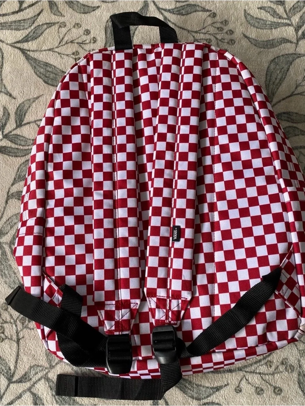 Vans Red & White Checkerboard Backpack